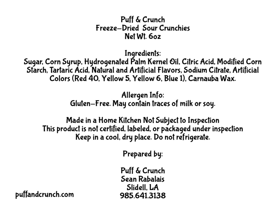 Freeze Dried Sour Crunchies