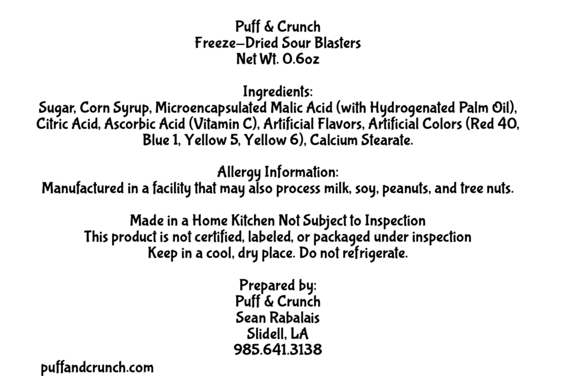 Freeze Dried Sour Blasters